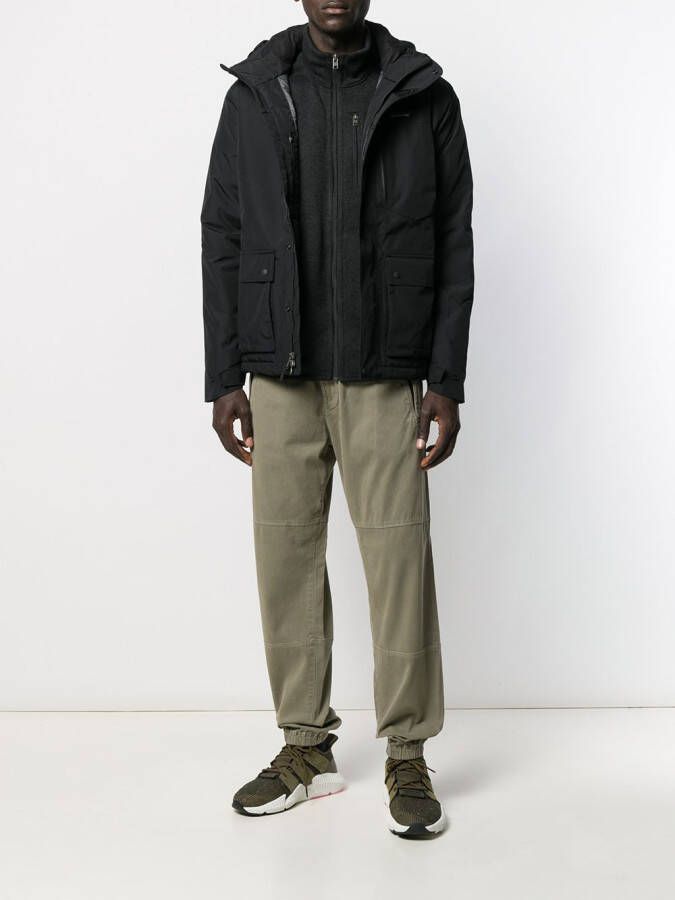 Patagonia Bomberjack met contrasterend logo Zwart