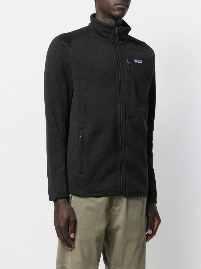 Patagonia Bomberjack met contrasterend logo Zwart