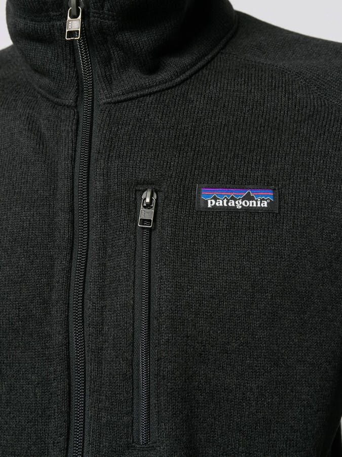 Patagonia Bomberjack met contrasterend logo Zwart
