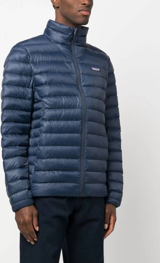 Patagonia Donsjack met logopatch Blauw