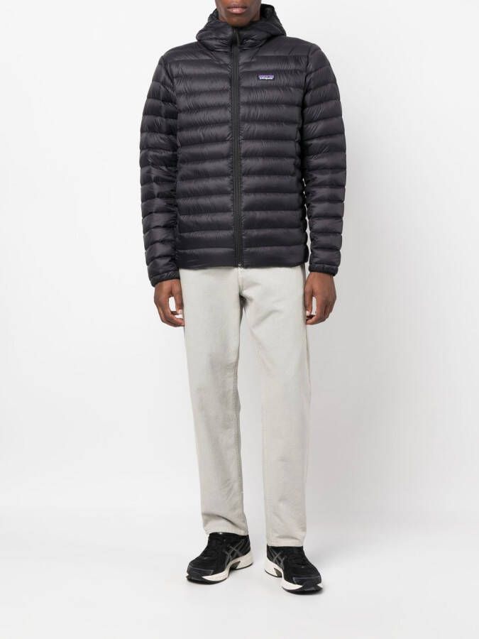 Patagonia Donsjack met logopatch Zwart