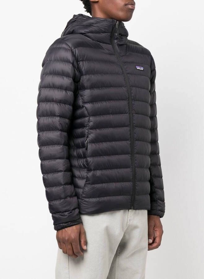 Patagonia Donsjack met logopatch Zwart