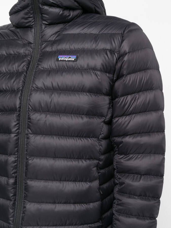 Patagonia Donsjack met logopatch Zwart