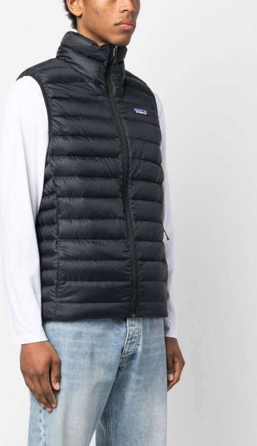 Patagonia Bodywarmer met logopatch Zwart