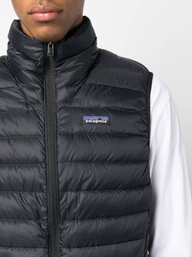 Patagonia Bodywarmer met logopatch Zwart