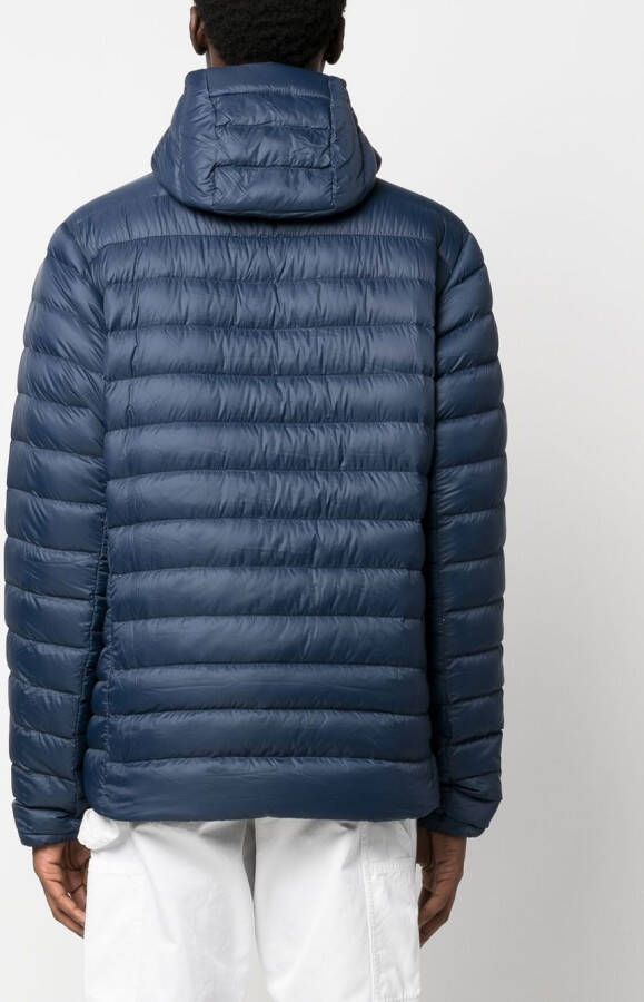 Patagonia Donsjack met logopatch Blauw