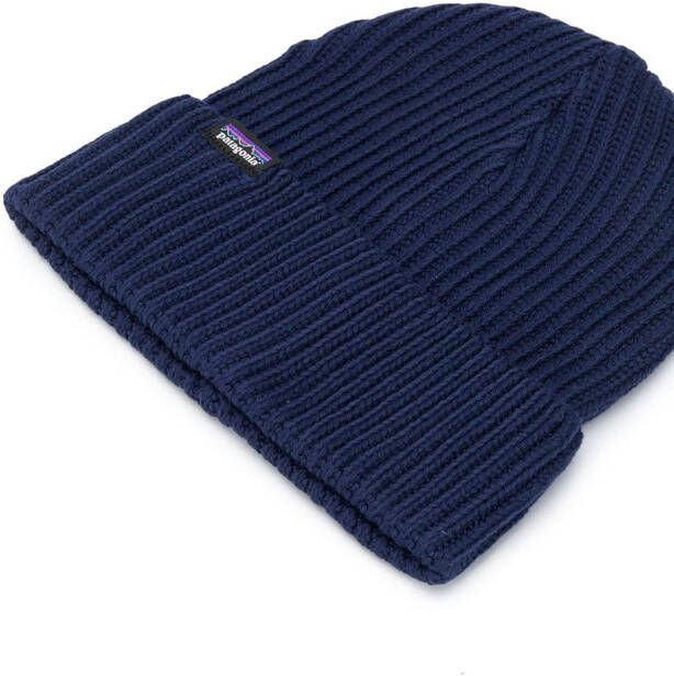 Patagonia Ribgebreide muts Blauw