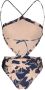 PatBO Badpak met bloemenprint Blauw - Thumbnail 2