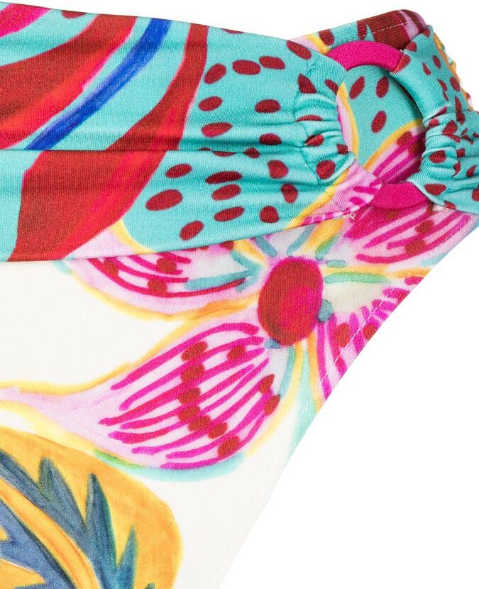 PatBO Bikinislip met bloemenprint Groen