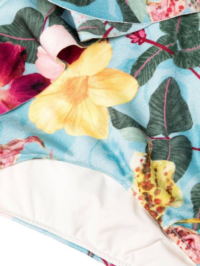 PatBO Bikinislip met ruches Blauw