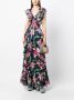 PatBO Lealia V-neck maxi dress Blauw - Thumbnail 2
