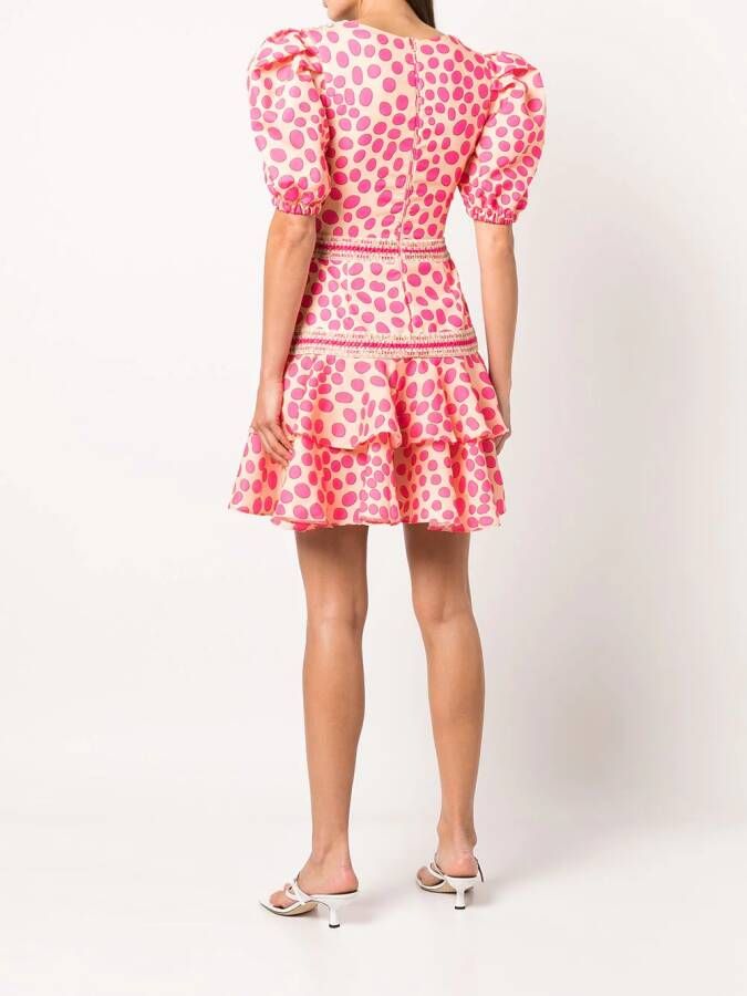 PatBO Mini-jurk met stippen Roze