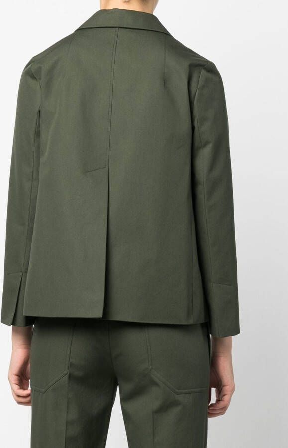 Patou Blazer met enkele rij knopen Groen