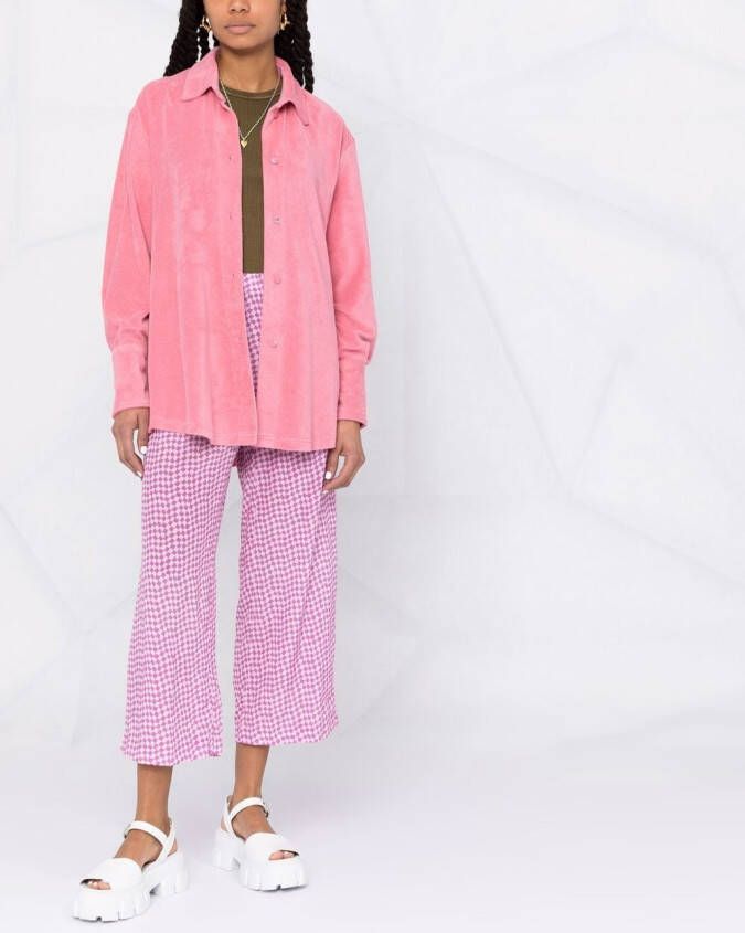 Patou Blouse met handdoek afwerking Roze