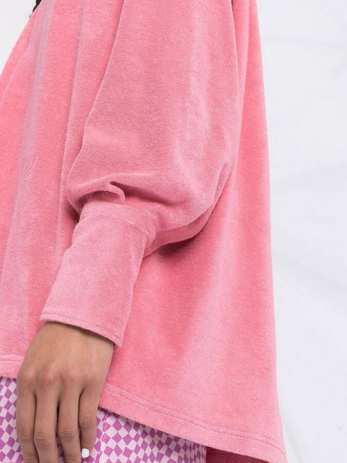 Patou Blouse met handdoek afwerking Roze