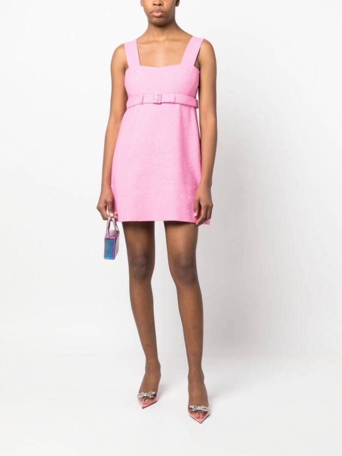 Patou Mini-jurk met ceintuur Roze