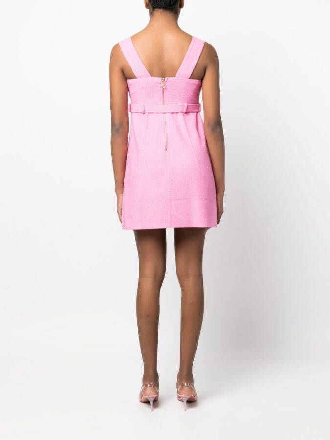 Patou Mini-jurk met ceintuur Roze