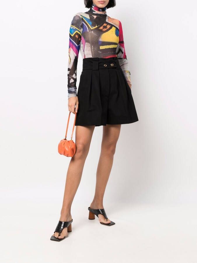 Patou High waist shorts Zwart