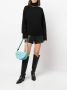 Patou Leren schoudertas Blauw - Thumbnail 2