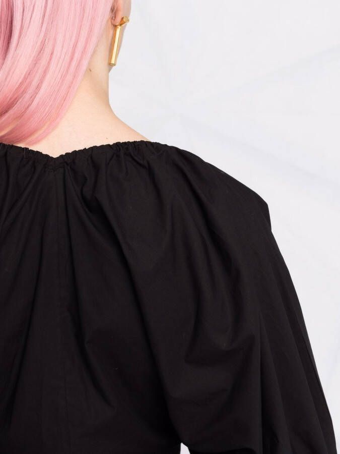 Patou Mini-jurk met ballonmouwen Zwart