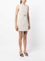 Patou Mini-jurk met logo jacquard Beige - Thumbnail 3