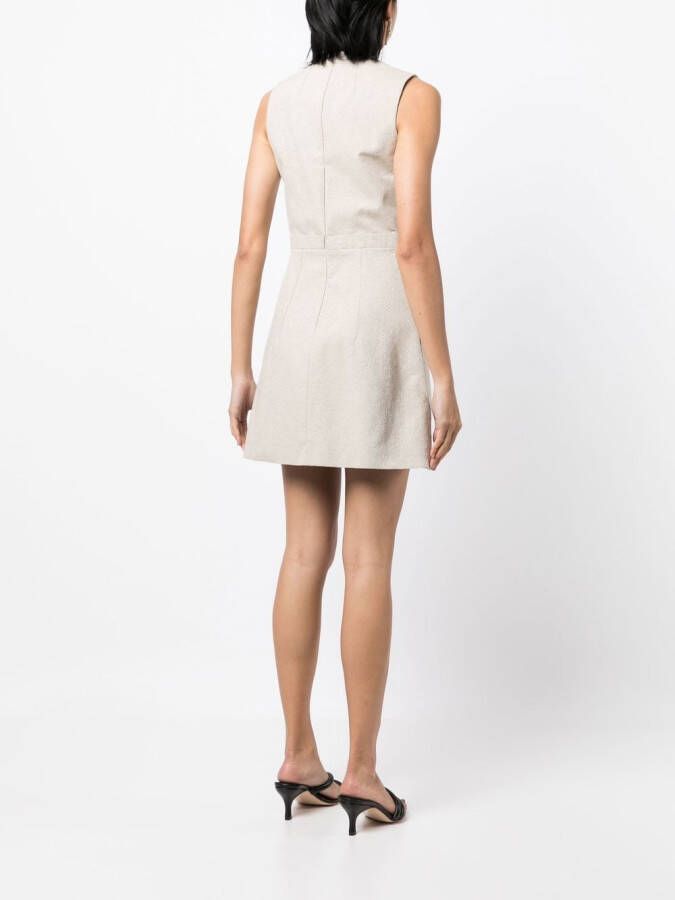 Patou Mini-jurk met logo jacquard Beige