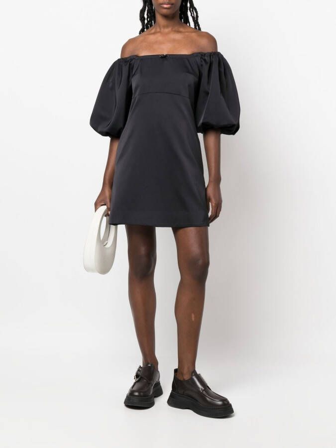 Patou Mini-jurk met pofmouwen Zwart