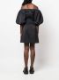 Patou Mini-jurk met pofmouwen Zwart - Thumbnail 4