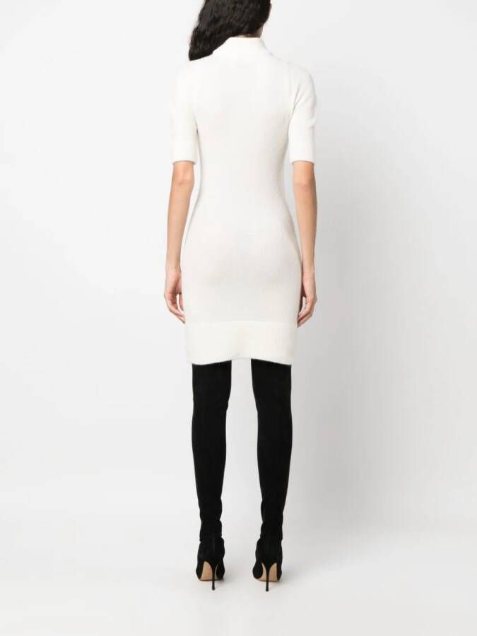 Patou Mini-jurk van alpacawol Wit