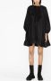 Patou Mini-jurk met pofmouwen Zwart - Thumbnail 2
