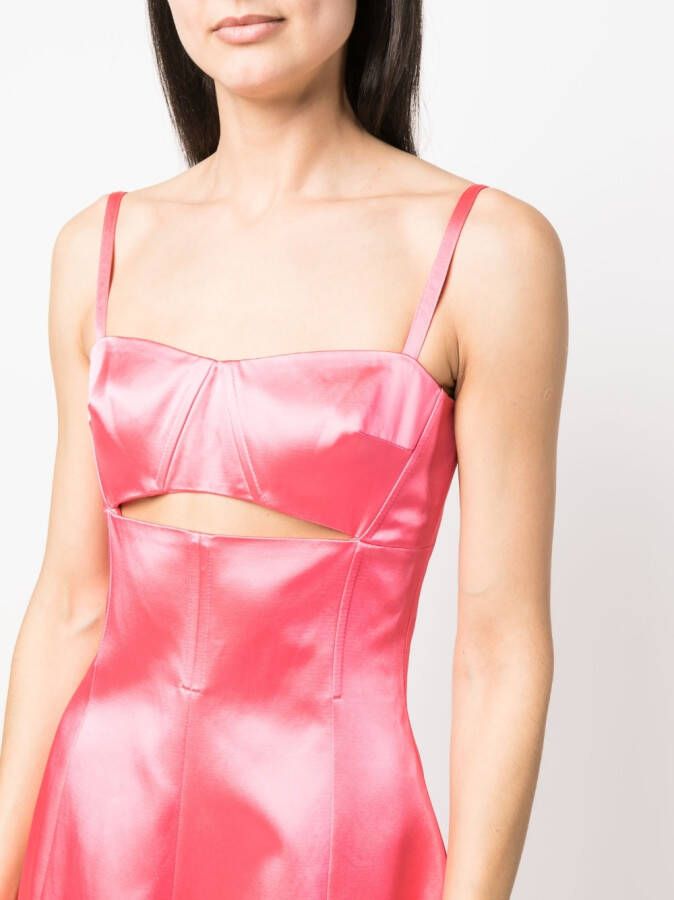 Patou Satijnen mini-jurk Roze