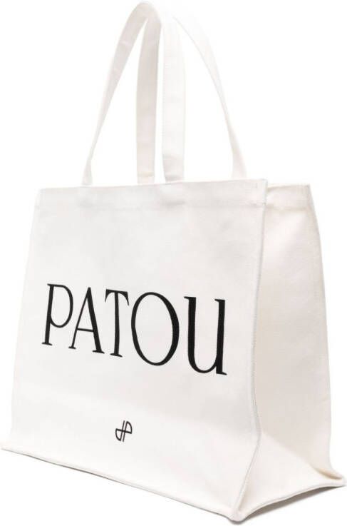 Patou shopper met logoprint Beige