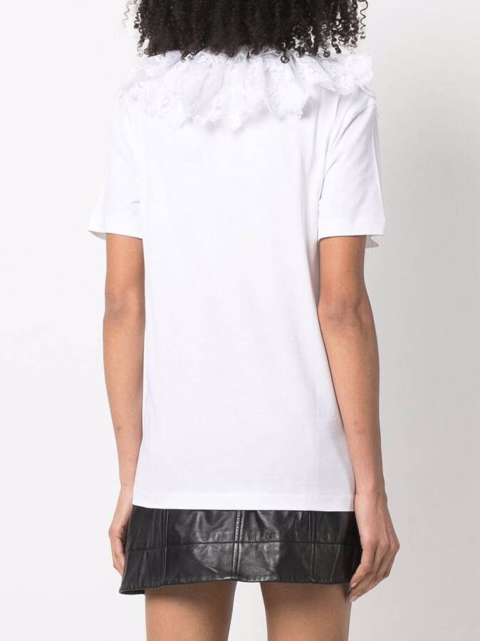 Patou T-shirt met afneembare kraag Wit