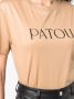 Patou T-shirt met logoprint Beige - Thumbnail 5