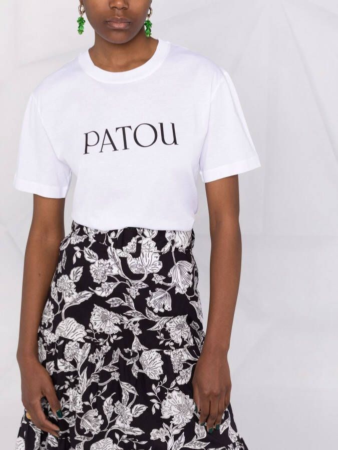 Patou T-shirt met logoprint Wit