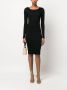 Patou Mini-jurk met lange mouwen Zwart - Thumbnail 2