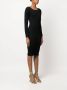Patou Mini-jurk met lange mouwen Zwart - Thumbnail 3