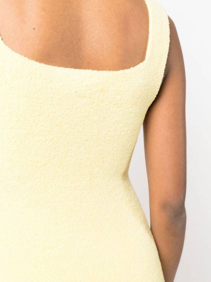 Patou Mini-jurk met textuur Geel