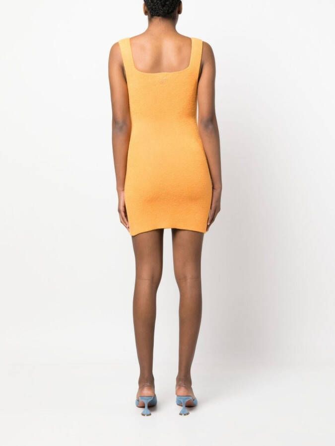 Patou Mini-jurk met textuur Oranje