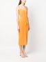 Patou Midi-jurk met gestrikt detail Oranje - Thumbnail 3