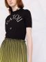 Patou Gebreide top met logo-jacquard Zwart - Thumbnail 2