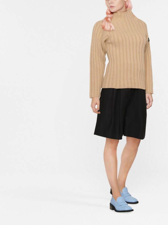 Patou Trui met hoge hals Beige