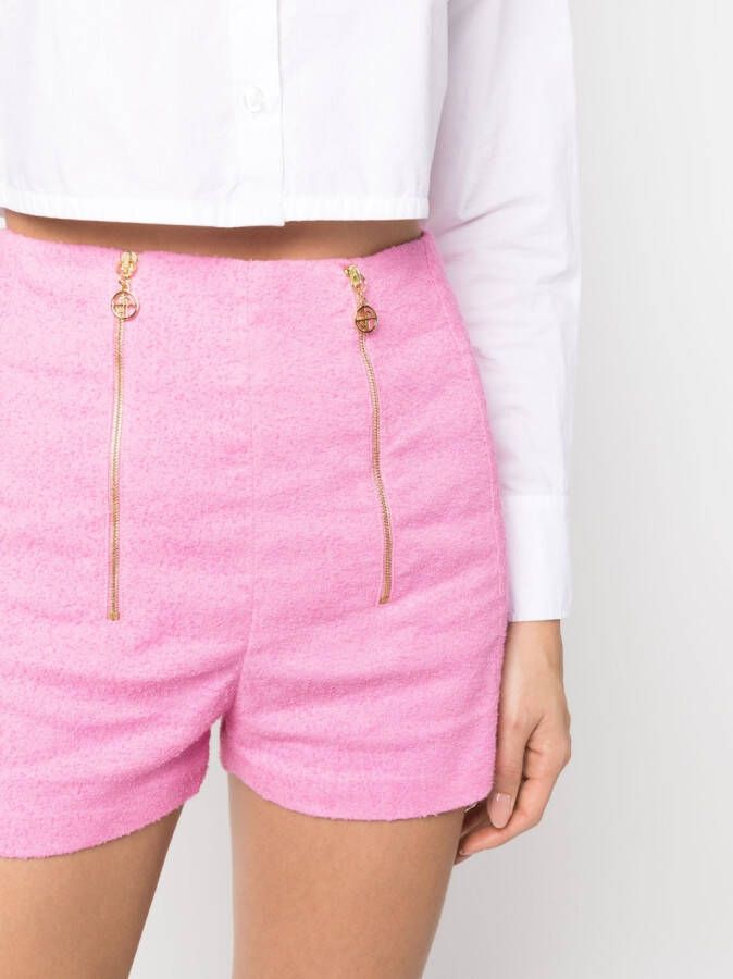 Patou Tweed shorts Roze
