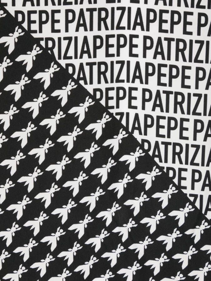 Patrizia Pepe Sjaal met logoprint Wit