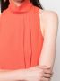 PATRIZIA PEPE Draag de hooggesloten asymmetrische jurk Orange Dames - Thumbnail 5