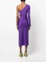 Patrizia Pepe Asymmetrische midi-jurk Paars - Thumbnail 4