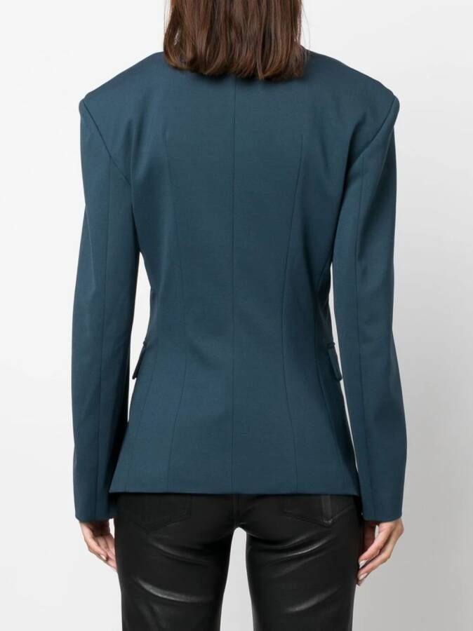 Patrizia Pepe Blazer met dubbele rij knopen Blauw