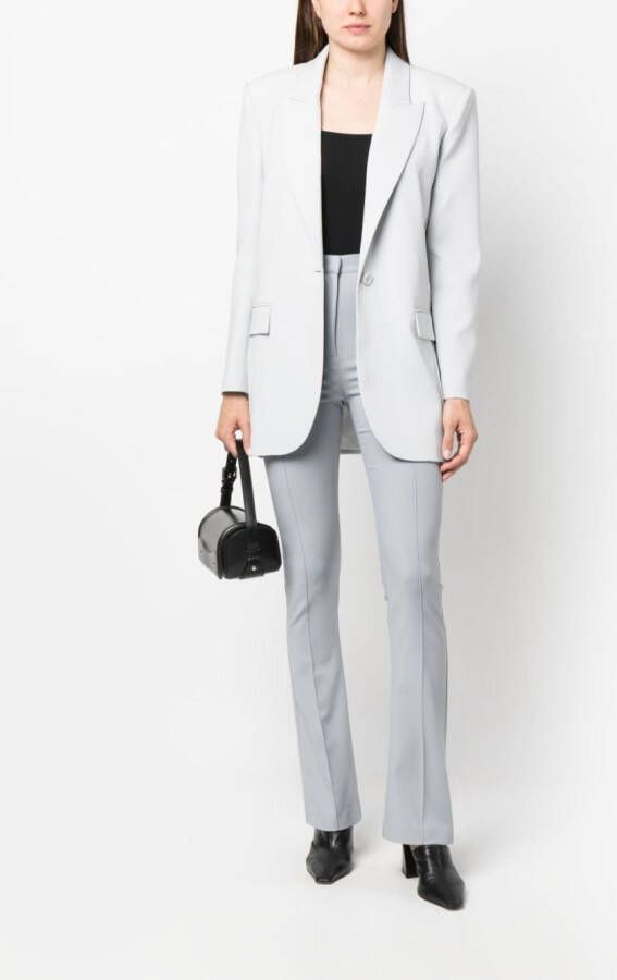 Patrizia Pepe Blazer met enkele knoop Grijs