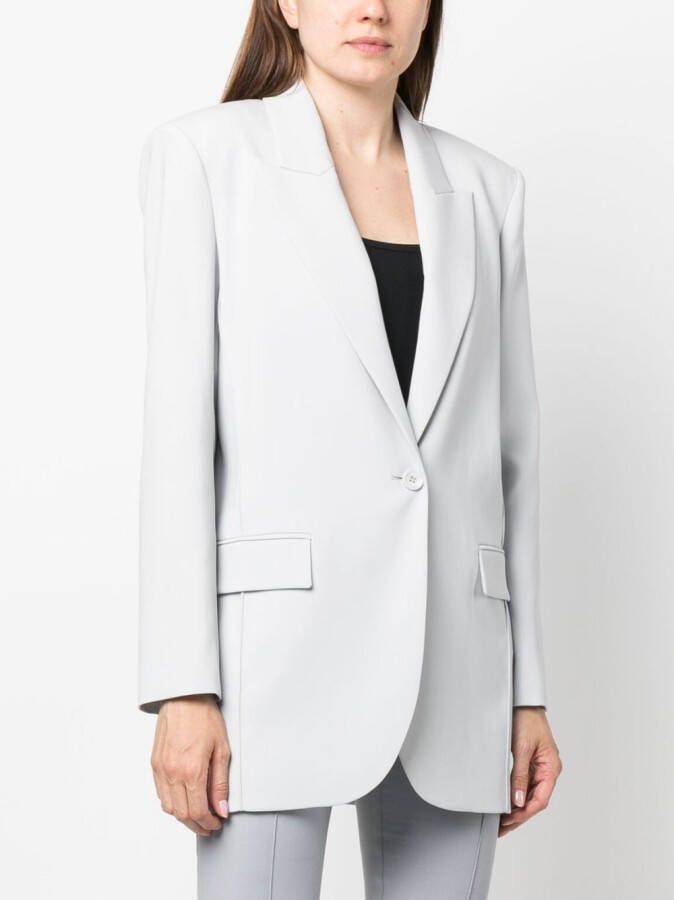 Patrizia Pepe Blazer met enkele knoop Grijs