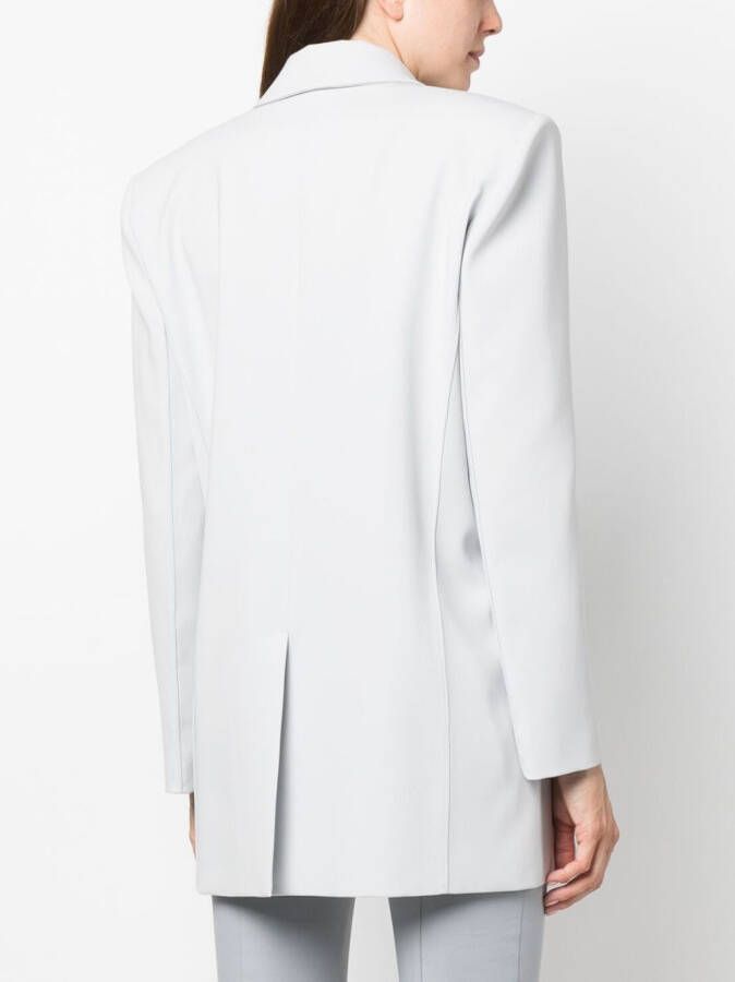 Patrizia Pepe Blazer met enkele knoop Grijs